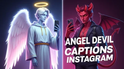 Angel Devil Captions Instagram