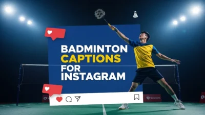 Badminton Captions for Instagram