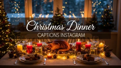 Christmas Dinner Captions Instagram
