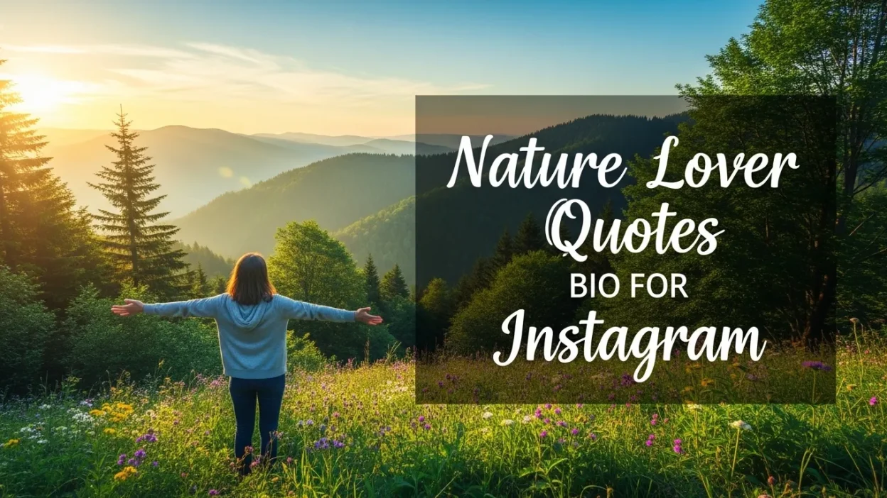 Nature Lover Quotes Bio for Instagram