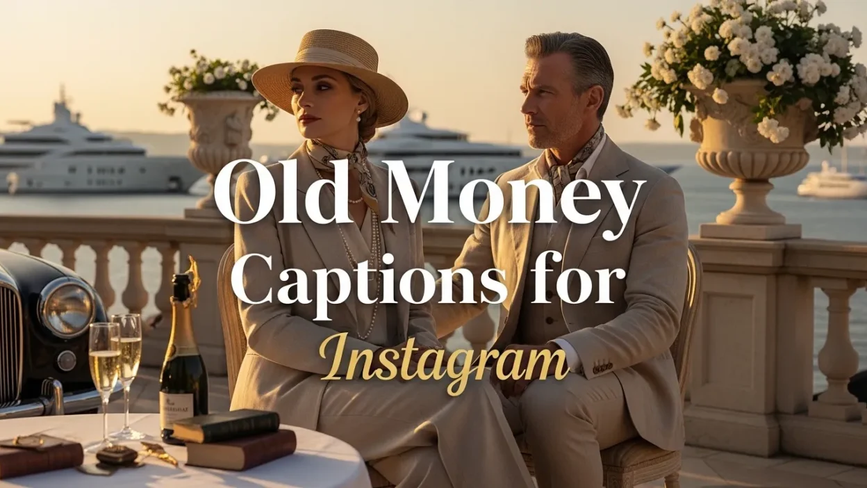 Old money captions for Instagram