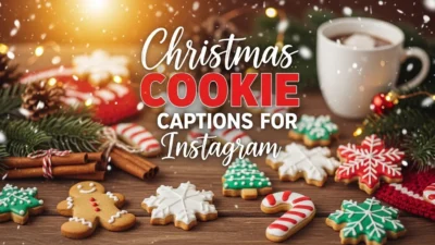 Christmas cookie captions Instagram