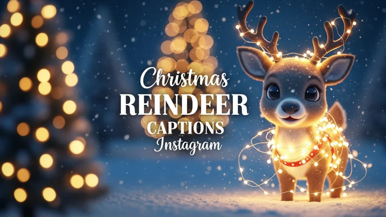 Christmas Reindeer Captions Instagram